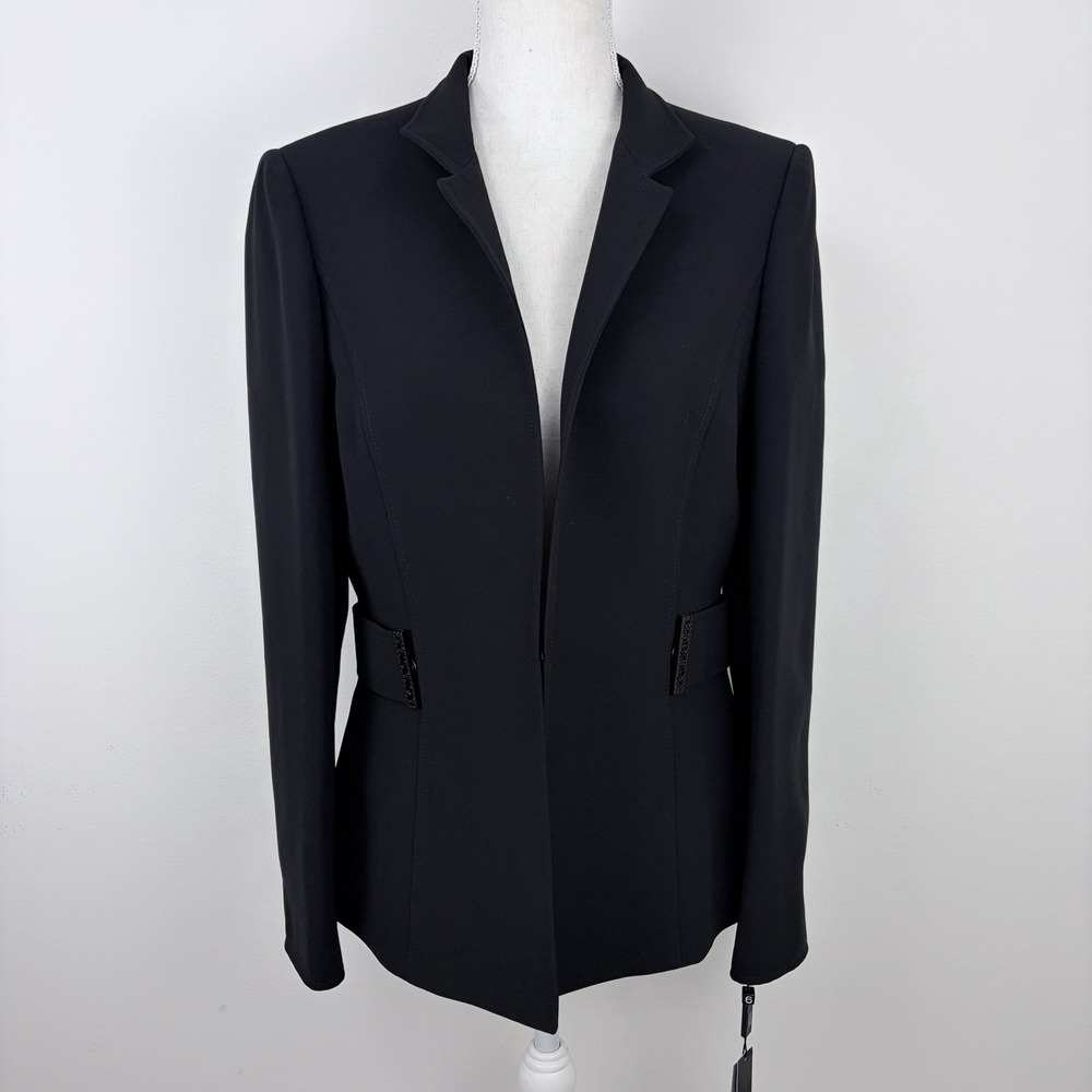 Tahari Arthur S. Levine Women's Black Blazer Jacket Size 6 NWT Career